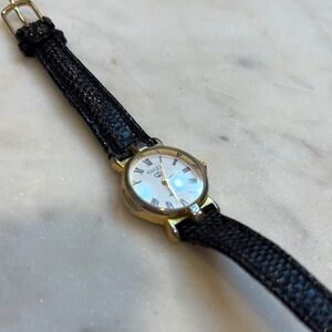 Classic Black and Gold Watch